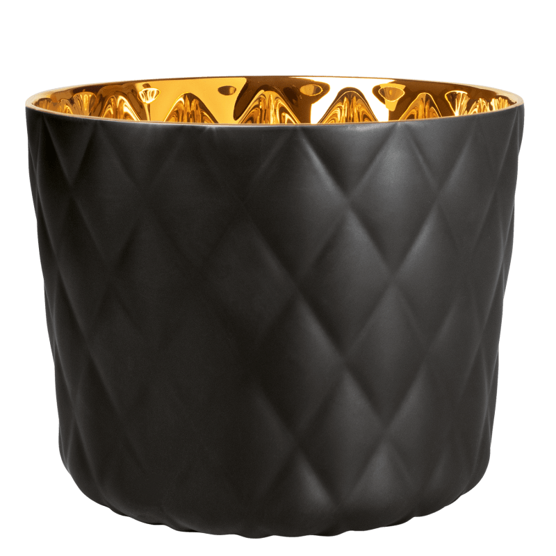 Champagne cooler CUSHION, satin finish, black